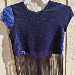 Zara fringe crop top